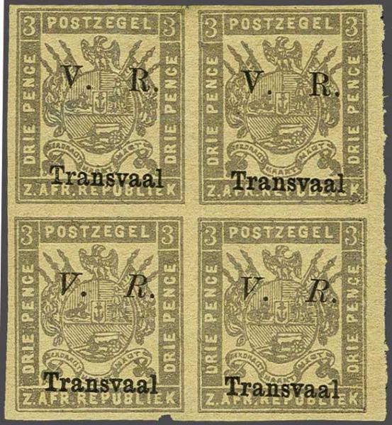 Lot 6363 - brit. colonies transvaal -  Corinphila Auction AG Day 3 - Great Britain, British Colonies, Pre-Union South Africa - the Besançon Collection (Part Ii)