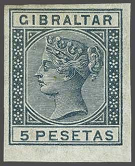 Lot 2096 - brit. colonies Gibraltar -  Corinphila Auction AG Day 3 - Great Britain, British Colonies, Pre-Union South Africa - the Besançon Collection (Part Ii)