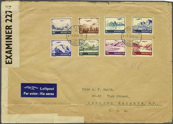 Lot 8312 - Switzerland forerunner -  Corinphila Auction AG Day 4- Europe & Overseas, Zeppelin-Mail, Die Sammlung Erivan (Part I), Schweiz & Liechtenstein