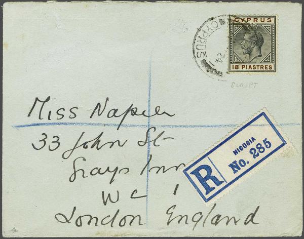 Lot 1947 - brit. colonies Cyprus - Corinphila Auction AG Day 3 - Great Britain, British Colonies, Pre-Union South Africa - the Besançon Collection (Part Ii) Lot 1947 - brit. colonies Cyprus - Corinphila Auction AG Day 3 - Great Britain, British Colonies, Pre-Union South Africa - the Besançon Collection (Part Ii)