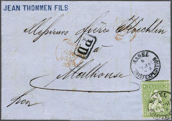 Lot 7248 - Switzerland Sitting Helvetia imperf. 'Strubel' - Corinphila Auction AG Day 5- Schweiz - Die Sammlung Erivan (Teil 1), Die Sammlung Jack Luder (Teil 5), Schweiz & Liechtenstein Lot 7248 - Switzerland Sitting Helvetia imperf. 'Strubel' - Corinphila Auction AG Day 5- Schweiz - Die Sammlung Erivan (Teil 1), Die Sammlung Jack Luder (Teil 5), Schweiz & Liechtenstein