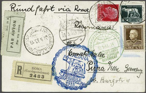 Lot 5161 - europe Italy - Corinphila Auction AG Day 4- Europe & Overseas, Zeppelin-Mail, Die Sammlung Erivan (Part I), Schweiz & Liechtenstein Lot 5161 - europe Italy - Corinphila Auction AG Day 4- Europe & Overseas, Zeppelin-Mail, Die Sammlung Erivan (Part I), Schweiz & Liechtenstein