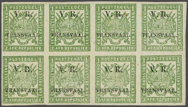 Lot 6350 - brit. colonies transvaal - Corinphila Auction AG Day 3 - Great Britain, British Colonies, Pre-Union South Africa - the Besançon Collection (Part Ii) Lot 6350 - brit. colonies transvaal - Corinphila Auction AG Day 3 - Great Britain, British Colonies, Pre-Union South Africa - the Besançon Collection (Part Ii)