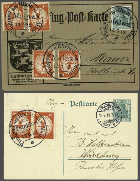 Lot 2492 - germany dt. reich - Corinphila Auction AG Day 4- Europe & Overseas, Zeppelin-Mail, Die Sammlung Erivan (Part I), Schweiz & Liechtenstein Lot 2492 - germany dt. reich - Corinphila Auction AG Day 4- Europe & Overseas, Zeppelin-Mail, Die Sammlung Erivan (Part I), Schweiz & Liechtenstein