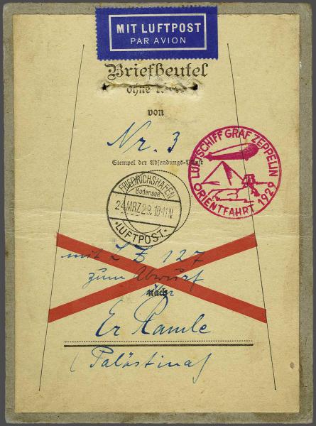 Lot 5036 - germany zeppelin mail -  Corinphila Auction AG Day 4- Europe & Overseas, Zeppelin-Mail, Die Sammlung Erivan (Part I), Schweiz & Liechtenstein