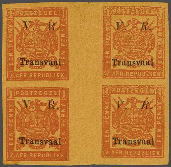 Lot 6360 - brit. colonies transvaal -  Corinphila Auction AG Day 3 - Great Britain, British Colonies, Pre-Union South Africa - the Besançon Collection (Part Ii)