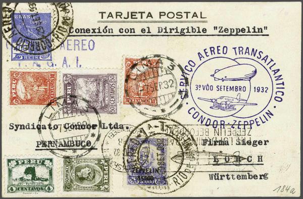 Lot 5192 - Overseas Peru - Corinphila Auction AG Day 4- Europe & Overseas, Zeppelin-Mail, Die Sammlung Erivan (Part I), Schweiz & Liechtenstein Lot 5192 - Overseas Peru - Corinphila Auction AG Day 4- Europe & Overseas, Zeppelin-Mail, Die Sammlung Erivan (Part I), Schweiz & Liechtenstein