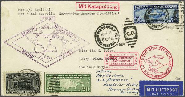 Lot 5066 - Overseas usa -  Corinphila Auction AG Day 4- Europe & Overseas, Zeppelin-Mail, Die Sammlung Erivan (Part I), Schweiz & Liechtenstein