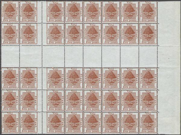 Lot 6195 - brit. colonies Orange Freestate - Corinphila Auction AG Day 3 - Great Britain, British Colonies, Pre-Union South Africa - the Besançon Collection (Part Ii) Lot 6195 - brit. colonies Orange Freestate - Corinphila Auction AG Day 3 - Great Britain, British Colonies, Pre-Union South Africa - the Besançon Collection (Part Ii)