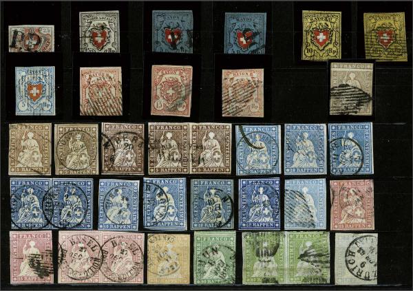 Lot 8488 - Switzerland cantonals (lots) - Corinphila Auction AG Day 4- Europe & Overseas, Zeppelin-Mail, Die Sammlung Erivan (Part I), Schweiz & Liechtenstein Lot 8488 - Switzerland cantonals (lots) - Corinphila Auction AG Day 4- Europe & Overseas, Zeppelin-Mail, Die Sammlung Erivan (Part I), Schweiz & Liechtenstein