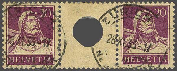 Lot 8122 - Switzerland Se-tenant pairs, tete-beches -  Corinphila Auction AG Day 4- Europe & Overseas, Zeppelin-Mail, Die Sammlung Erivan (Part I), Schweiz & Liechtenstein