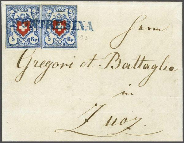 Lot 7176 - Switzerland rayon i light blue - Corinphila Auction AG Day 5- Schweiz - Die Sammlung Erivan (Teil 1), Die Sammlung Jack Luder (Teil 5), Schweiz & Liechtenstein Lot 7176 - Switzerland rayon i light blue - Corinphila Auction AG Day 5- Schweiz - Die Sammlung Erivan (Teil 1), Die Sammlung Jack Luder (Teil 5), Schweiz & Liechtenstein