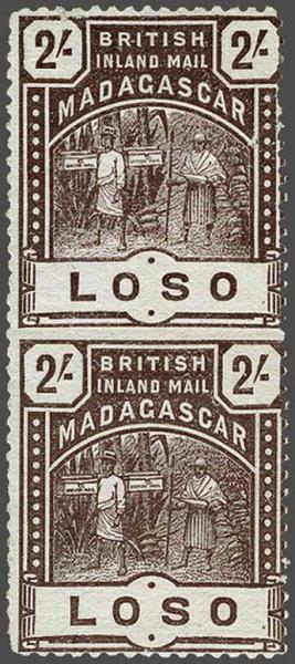 Lot 2314 - brit. colonies Brit. Post  Madagascar -  Corinphila Auction AG Day 3 - Great Britain, British Colonies, Pre-Union South Africa - the Besançon Collection (Part Ii)