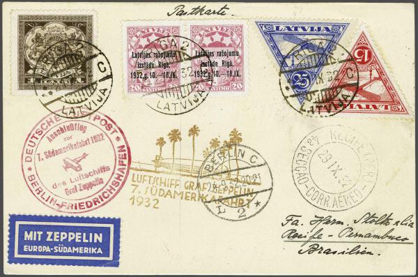 Lot 5173 - europe Latvia Latvija - Corinphila Auction AG Day 4- Europe & Overseas, Zeppelin-Mail, Die Sammlung Erivan (Part I), Schweiz & Liechtenstein Lot 5173 - europe Latvia Latvija - Corinphila Auction AG Day 4- Europe & Overseas, Zeppelin-Mail, Die Sammlung Erivan (Part I), Schweiz & Liechtenstein