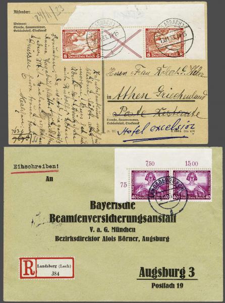 Lot 2380 - germany dt. reich -  Corinphila Auction AG Day 4- Europe & Overseas, Zeppelin-Mail, Die Sammlung Erivan (Part I), Schweiz & Liechtenstein
