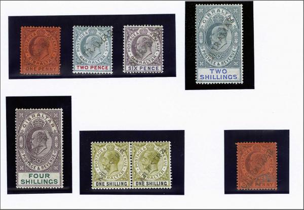 Lot 2106 - brit. colonies Gibraltar -  Corinphila Auction AG Day 3 - Great Britain, British Colonies, Pre-Union South Africa - the Besançon Collection (Part Ii)