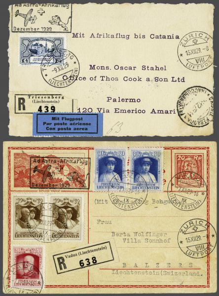 Lot 8350 - europe Liechtenstein - Corinphila Auction AG Day 4- Europe & Overseas, Zeppelin-Mail, Die Sammlung Erivan (Part I), Schweiz & Liechtenstein Lot 8350 - europe Liechtenstein - Corinphila Auction AG Day 4- Europe & Overseas, Zeppelin-Mail, Die Sammlung Erivan (Part I), Schweiz & Liechtenstein