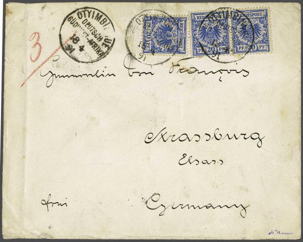 Lot 2405 - germany south west africa - Corinphila Auction AG Day 4- Europe & Overseas, Zeppelin-Mail, Die Sammlung Erivan (Part I), Schweiz & Liechtenstein Lot 2405 - germany south west africa - Corinphila Auction AG Day 4- Europe & Overseas, Zeppelin-Mail, Die Sammlung Erivan (Part I), Schweiz & Liechtenstein