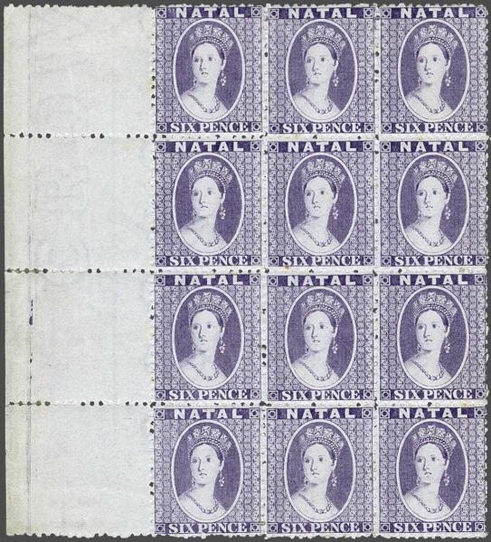 Lot 6108 - brit. colonies natal -  Corinphila Auction AG Day 3 - Great Britain, British Colonies, Pre-Union South Africa - the Besançon Collection (Part Ii)