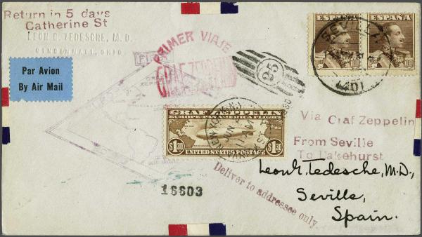 Lot 5056 - europe Spain -  Corinphila Auction AG Day 4- Europe & Overseas, Zeppelin-Mail, Die Sammlung Erivan (Part I), Schweiz & Liechtenstein