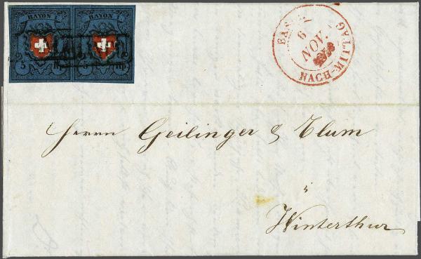 Lot 7345 - Switzerland Rayon I darkblue -  Corinphila Auction AG Day 5- Schweiz - Die Sammlung Erivan (Teil 1), Die Sammlung Jack Luder (Teil 5), Schweiz & Liechtenstein