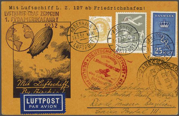 Lot 5118 - europe Denmark - Corinphila Auction AG Day 4- Europe & Overseas, Zeppelin-Mail, Die Sammlung Erivan (Part I), Schweiz & Liechtenstein Lot 5118 - europe Denmark - Corinphila Auction AG Day 4- Europe & Overseas, Zeppelin-Mail, Die Sammlung Erivan (Part I), Schweiz & Liechtenstein