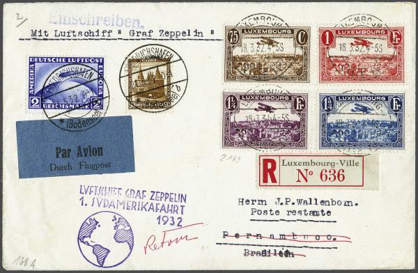 Lot 5181 - europe luxemburg - Corinphila Auction AG Day 4- Europe & Overseas, Zeppelin-Mail, Die Sammlung Erivan (Part I), Schweiz & Liechtenstein Lot 5181 - europe luxemburg - Corinphila Auction AG Day 4- Europe & Overseas, Zeppelin-Mail, Die Sammlung Erivan (Part I), Schweiz & Liechtenstein