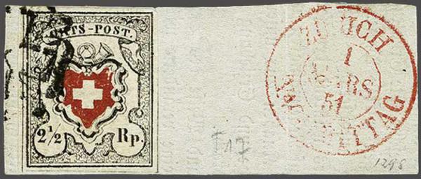 Lot 7309 - Switzerland Federal stamps -  Corinphila Auction AG Day 5- Schweiz - Die Sammlung Erivan (Teil 1), Die Sammlung Jack Luder (Teil 5), Schweiz & Liechtenstein