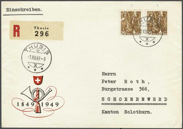 Lot 8073 - Switzerland Switzerland -  Corinphila Auction AG Day 4- Europe & Overseas, Zeppelin-Mail, Die Sammlung Erivan (Part I), Schweiz & Liechtenstein