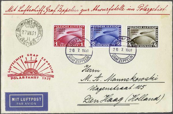 Lot 5081 - germany zeppelin mail -  Corinphila Auction AG Day 4- Europe & Overseas, Zeppelin-Mail, Die Sammlung Erivan (Part I), Schweiz & Liechtenstein