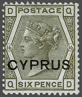 Lot 1884 - brit. colonies Cyprus - Corinphila Auction AG Day 3 - Great Britain, British Colonies, Pre-Union South Africa - the Besançon Collection (Part Ii) Lot 1884 - brit. colonies Cyprus - Corinphila Auction AG Day 3 - Great Britain, British Colonies, Pre-Union South Africa - the Besançon Collection (Part Ii)