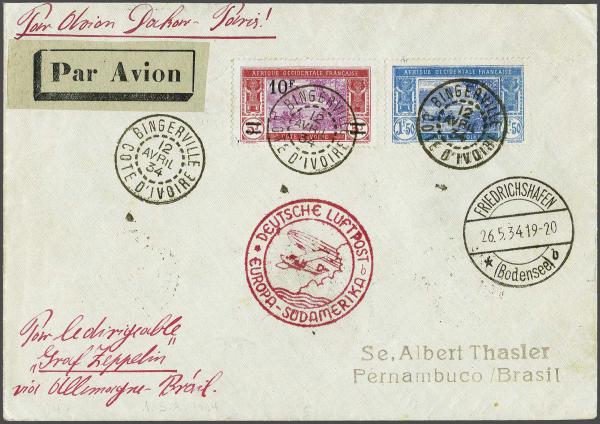 Lot 5125 - french colonies French Western Africa - Corinphila Auction AG Day 4- Europe & Overseas, Zeppelin-Mail, Die Sammlung Erivan (Part I), Schweiz & Liechtenstein Lot 5125 - french colonies French Western Africa - Corinphila Auction AG Day 4- Europe & Overseas, Zeppelin-Mail, Die Sammlung Erivan (Part I), Schweiz & Liechtenstein