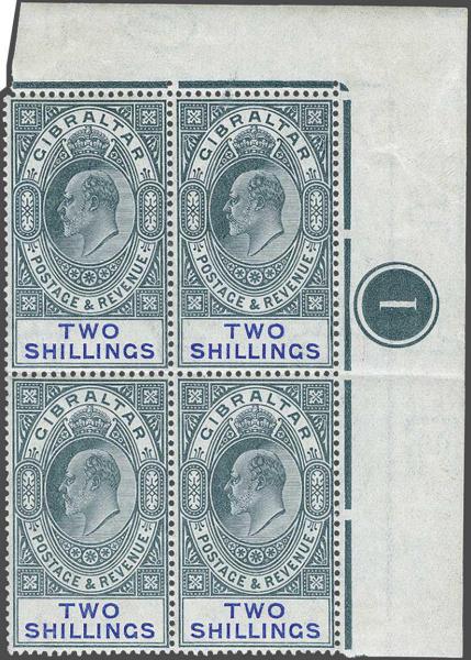 Lot 2114 - brit. colonies Gibraltar -  Corinphila Auction AG Day 3 - Great Britain, British Colonies, Pre-Union South Africa - the Besançon Collection (Part Ii)