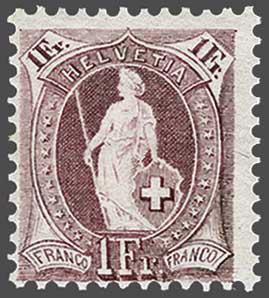 Lot 7515 - Switzerland standing helvetia - Corinphila Auction AG Day 5- Schweiz - Die Sammlung Erivan (Teil 1), Die Sammlung Jack Luder (Teil 5), Schweiz & Liechtenstein Lot 7515 - Switzerland standing helvetia - Corinphila Auction AG Day 5- Schweiz - Die Sammlung Erivan (Teil 1), Die Sammlung Jack Luder (Teil 5), Schweiz & Liechtenstein