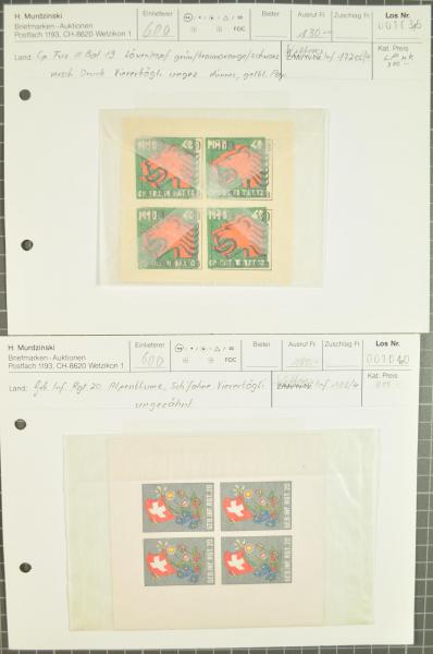 Lot 8276 - Switzerland soldier stamps - Corinphila Auction AG Day 4- Europe & Overseas, Zeppelin-Mail, Die Sammlung Erivan (Part I), Schweiz & Liechtenstein Lot 8276 - Switzerland soldier stamps - Corinphila Auction AG Day 4- Europe & Overseas, Zeppelin-Mail, Die Sammlung Erivan (Part I), Schweiz & Liechtenstein