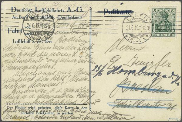 Lot 5013 - germany zeppelin mail -  Corinphila Auction AG Day 4- Europe & Overseas, Zeppelin-Mail, Die Sammlung Erivan (Part I), Schweiz & Liechtenstein