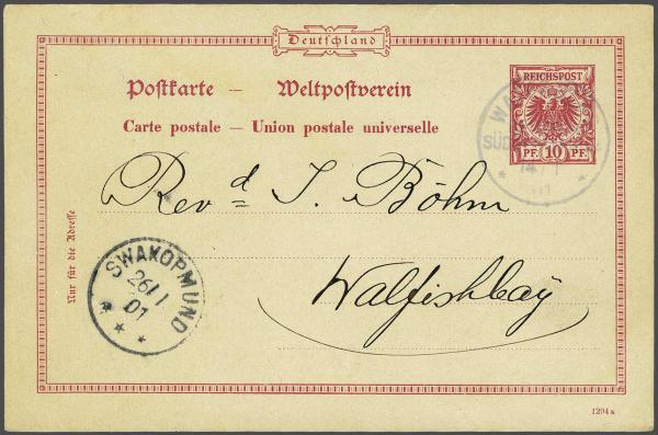 Lot 2411 - germany south west africa - Corinphila Auction AG Day 4- Europe & Overseas, Zeppelin-Mail, Die Sammlung Erivan (Part I), Schweiz & Liechtenstein Lot 2411 - germany south west africa - Corinphila Auction AG Day 4- Europe & Overseas, Zeppelin-Mail, Die Sammlung Erivan (Part I), Schweiz & Liechtenstein