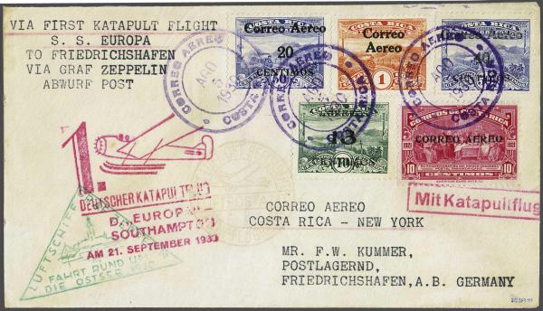 Lot 5117 - Overseas Costa Rica - Corinphila Auction AG Day 4- Europe & Overseas, Zeppelin-Mail, Die Sammlung Erivan (Part I), Schweiz & Liechtenstein Lot 5117 - Overseas Costa Rica - Corinphila Auction AG Day 4- Europe & Overseas, Zeppelin-Mail, Die Sammlung Erivan (Part I), Schweiz & Liechtenstein