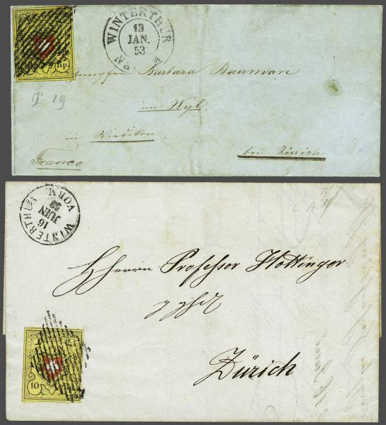 Lot 8433 - Switzerland rayon ii -  Corinphila Auction AG Day 4- Europe & Overseas, Zeppelin-Mail, Die Sammlung Erivan (Part I), Schweiz & Liechtenstein