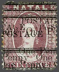 Lot 6148 - brit. colonies natal - Corinphila Auction AG Day 3 - Great Britain, British Colonies, Pre-Union South Africa - the Besançon Collection (Part Ii) Lot 6148 - brit. colonies natal - Corinphila Auction AG Day 3 - Great Britain, British Colonies, Pre-Union South Africa - the Besançon Collection (Part Ii)