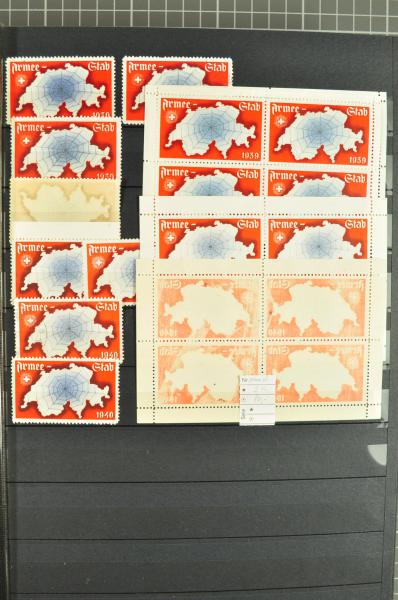 Lot 8184 - Switzerland soldier stamps -  Corinphila Auction AG Day 4- Europe & Overseas, Zeppelin-Mail, Die Sammlung Erivan (Part I), Schweiz & Liechtenstein