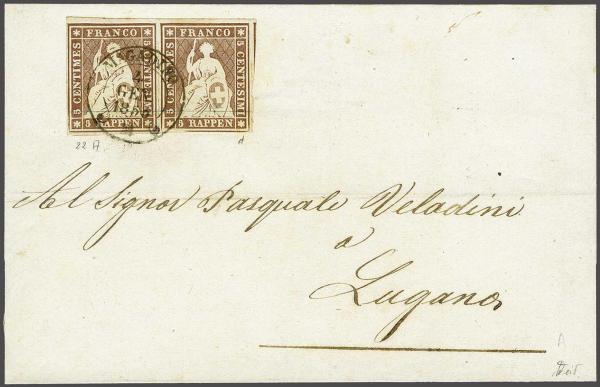 Lot 7204 - Switzerland Sitting Helvetia imperf. 'Strubel' - Corinphila Auction AG Day 5- Schweiz - Die Sammlung Erivan (Teil 1), Die Sammlung Jack Luder (Teil 5), Schweiz & Liechtenstein Lot 7204 - Switzerland Sitting Helvetia imperf. 'Strubel' - Corinphila Auction AG Day 5- Schweiz - Die Sammlung Erivan (Teil 1), Die Sammlung Jack Luder (Teil 5), Schweiz & Liechtenstein