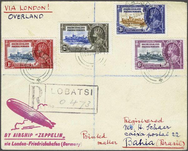 Lot 5147 - brit. colonies betchuanaland -  Corinphila Auction AG Day 4- Europe & Overseas, Zeppelin-Mail, Die Sammlung Erivan (Part I), Schweiz & Liechtenstein