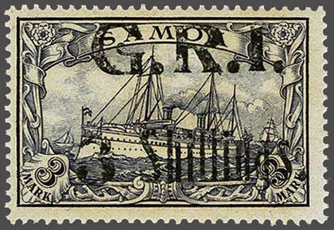 Lot 2438 - brit. colonies Samoa Brit. Besetz. - Corinphila Auction AG Day 4- Europe & Overseas, Zeppelin-Mail, Die Sammlung Erivan (Part I), Schweiz & Liechtenstein Lot 2438 - brit. colonies Samoa Brit. Besetz. - Corinphila Auction AG Day 4- Europe & Overseas, Zeppelin-Mail, Die Sammlung Erivan (Part I), Schweiz & Liechtenstein