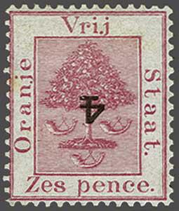 Lot 6205 - brit. colonies Orange Freestate - Corinphila Auction AG Day 3 - Great Britain, British Colonies, Pre-Union South Africa - the Besançon Collection (Part Ii) Lot 6205 - brit. colonies Orange Freestate - Corinphila Auction AG Day 3 - Great Britain, British Colonies, Pre-Union South Africa - the Besançon Collection (Part Ii)