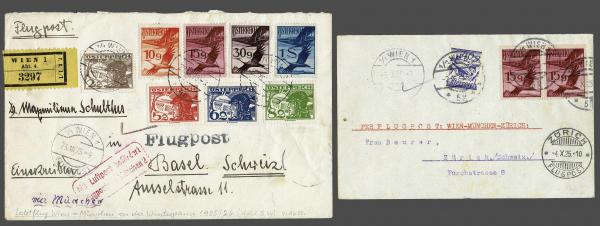 Lot 8322 - Switzerland airmail - Corinphila Auction AG Day 4- Europe & Overseas, Zeppelin-Mail, Die Sammlung Erivan (Part I), Schweiz & Liechtenstein Lot 8322 - Switzerland airmail - Corinphila Auction AG Day 4- Europe & Overseas, Zeppelin-Mail, Die Sammlung Erivan (Part I), Schweiz & Liechtenstein
