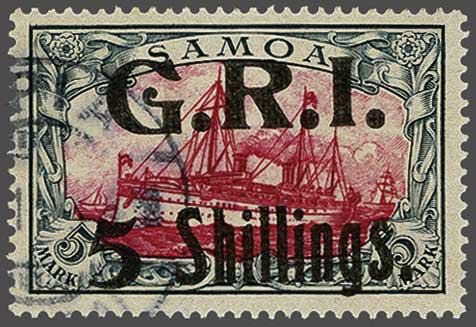 Lot 2440 - brit. colonies Samoa Brit. Besetz. - Corinphila Auction AG Day 4- Europe & Overseas, Zeppelin-Mail, Die Sammlung Erivan (Part I), Schweiz & Liechtenstein Lot 2440 - brit. colonies Samoa Brit. Besetz. - Corinphila Auction AG Day 4- Europe & Overseas, Zeppelin-Mail, Die Sammlung Erivan (Part I), Schweiz & Liechtenstein