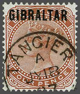 Lot 2073 - brit. colonies Gibraltar - Corinphila Auction AG Day 3 - Great Britain, British Colonies, Pre-Union South Africa - the Besançon Collection (Part Ii) Lot 2073 - brit. colonies Gibraltar - Corinphila Auction AG Day 3 - Great Britain, British Colonies, Pre-Union South Africa - the Besançon Collection (Part Ii)