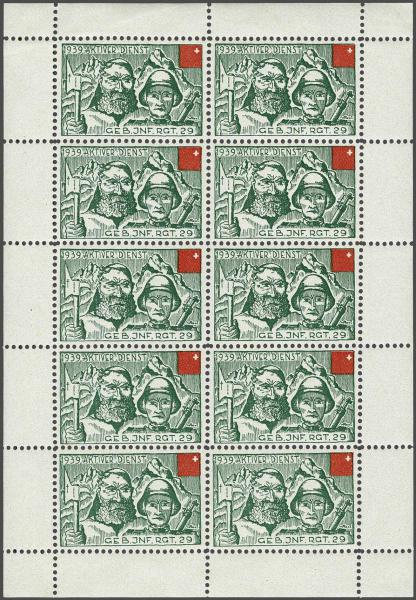 Lot 8236 - Switzerland soldier stamps - Corinphila Auction AG Day 4- Europe & Overseas, Zeppelin-Mail, Die Sammlung Erivan (Part I), Schweiz & Liechtenstein Lot 8236 - Switzerland soldier stamps - Corinphila Auction AG Day 4- Europe & Overseas, Zeppelin-Mail, Die Sammlung Erivan (Part I), Schweiz & Liechtenstein