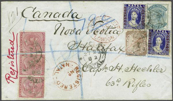 Lot 6128 - brit. colonies natal - Corinphila Auction AG Day 3 - Great Britain, British Colonies, Pre-Union South Africa - the Besançon Collection (Part Ii) Lot 6128 - brit. colonies natal - Corinphila Auction AG Day 3 - Great Britain, British Colonies, Pre-Union South Africa - the Besançon Collection (Part Ii)